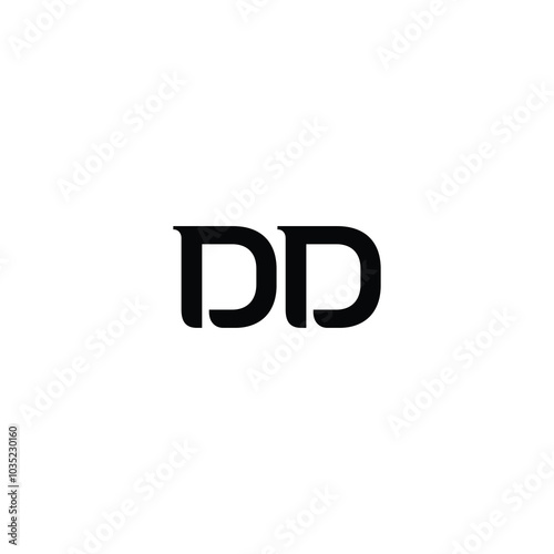 DD monogram logo design letter text name symbol monochrome logotype alphabet character simple logo