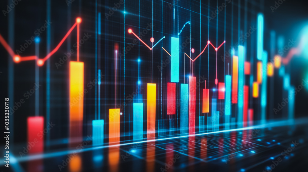 Abstract business and charts and graphs with statistics to innovative analyze business potential and forecast future development of companies growth. Abstract business and charts and graphs with statistics to innovative analyze business potential and forecast future development of companies growth.