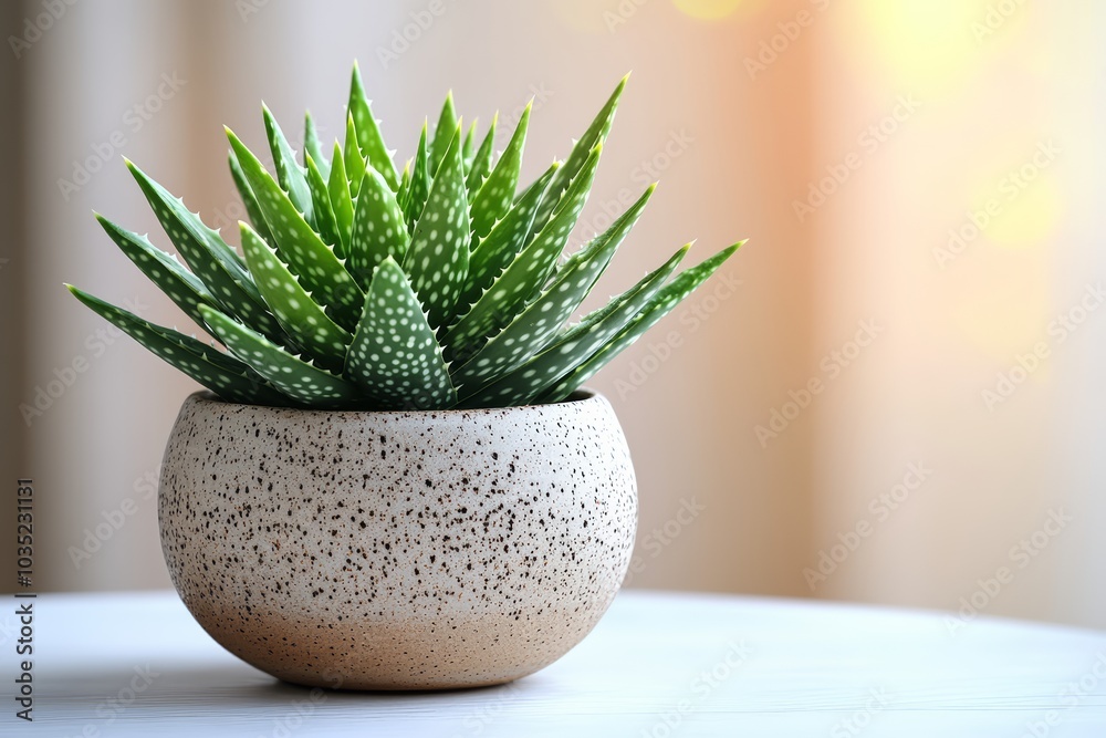 Elegant Aloe Vera Plant in Ceramic Pot: The Perfect Minimalistic Touch for Indoor Greenery and Natural Decor Elegant Aloe Vera Plant in Ceramic Pot: The Perfect Minimalistic Touch for Indoor Greenery and Natural Decor
