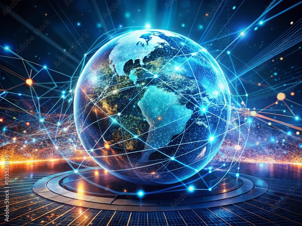 3D Double Exposure of Global Data and Networking in Cyber Space with Big Data Visualization 3D Double Exposure of Global Data and Networking in Cyber Space with Big Data Visualization
