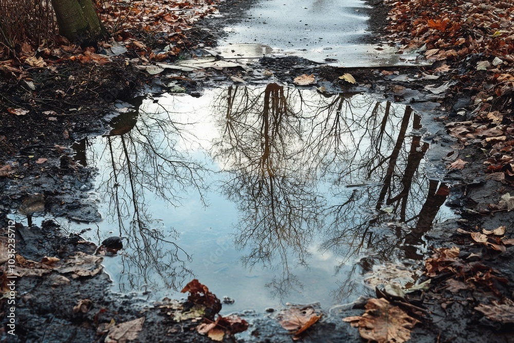 Water pollution in the environment created with Generative AI Water pollution in the environment created with Generative AI