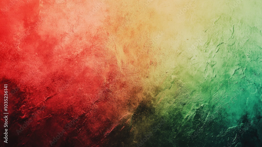 Fototapeta premium A detailed view of vibrant abstract art with red and green hues