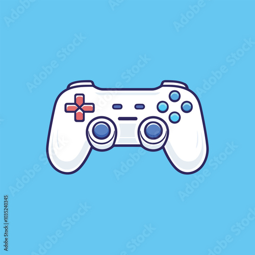 Joystick Vector Icon for Sports and Gaming Technology