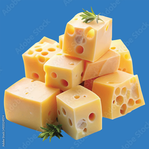 The Cheese dice and slices