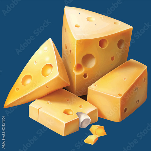 The Cheese dice and slices