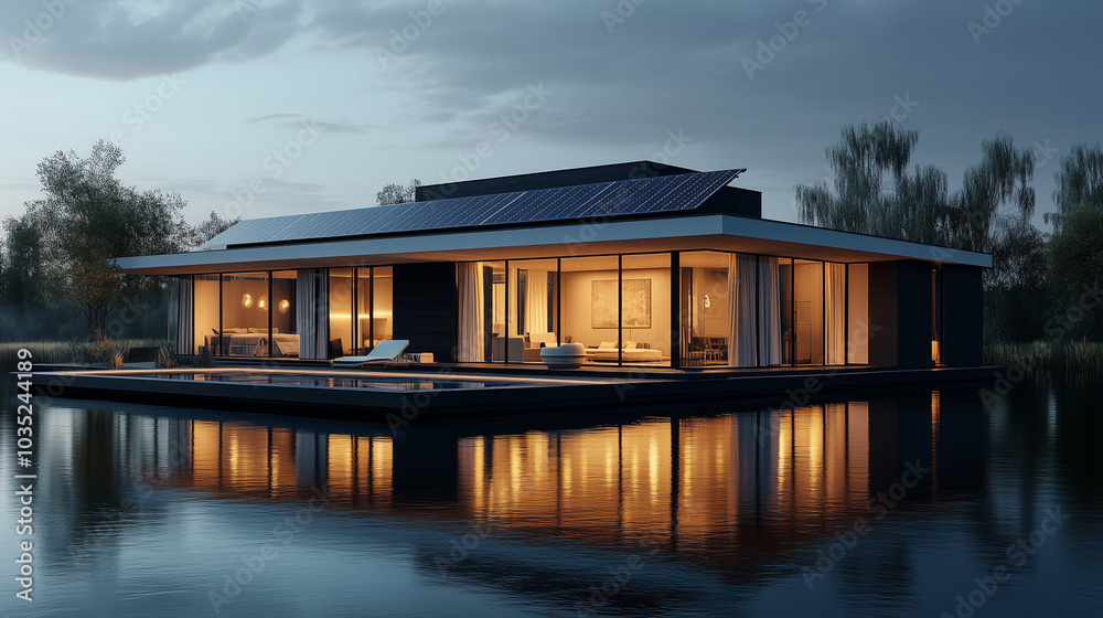 A house where a happy family stays A house where a happy family stays