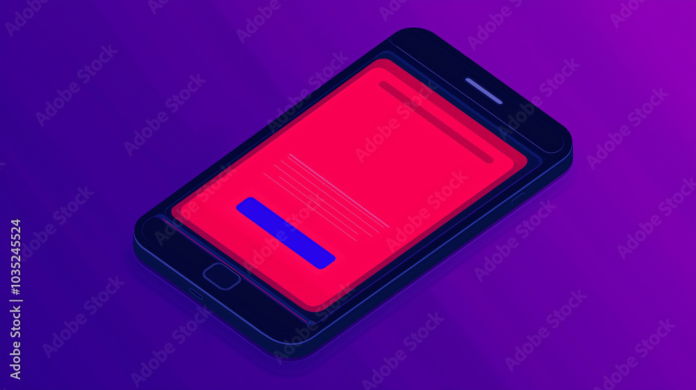 Smartphone with Loading Screen Smartphone with Loading Screen