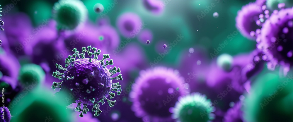 Close up macro details microbes molecules virus bacteria. Medicine concept Close up macro details microbes molecules virus bacteria. Medicine concept