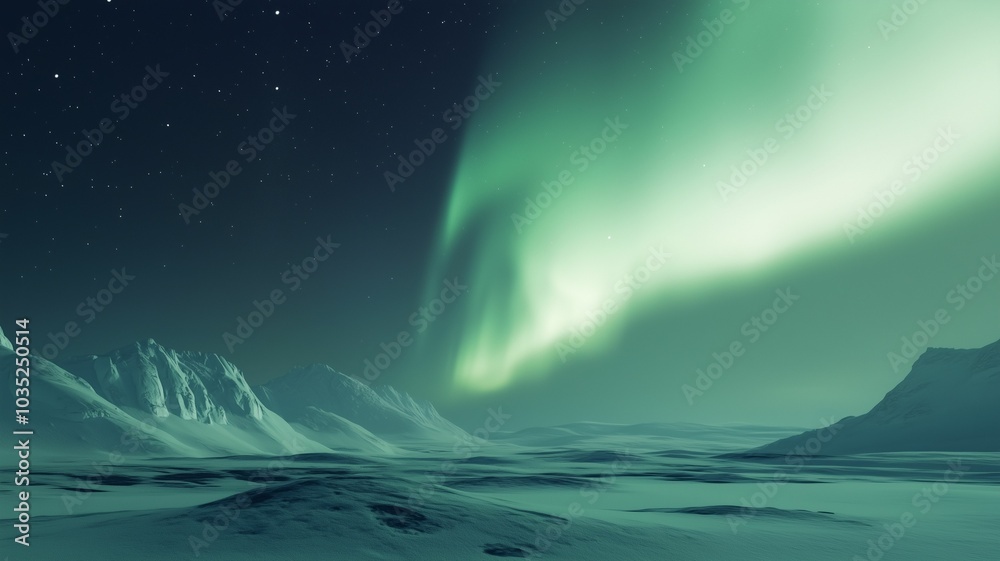 Naklejka premium Winter Whispers: Minimalist Interpretations