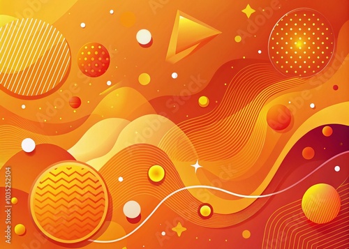 Abstract Orange Background Design Template for Modern Banners and Wallpapers