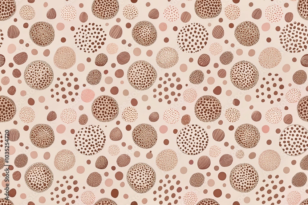 Abstract Spotted Seamless Pattern in Pastel Pink and Brown for Stylish Decor and Invitations Abstract Spotted Seamless Pattern in Pastel Pink and Brown for Stylish Decor and Invitations