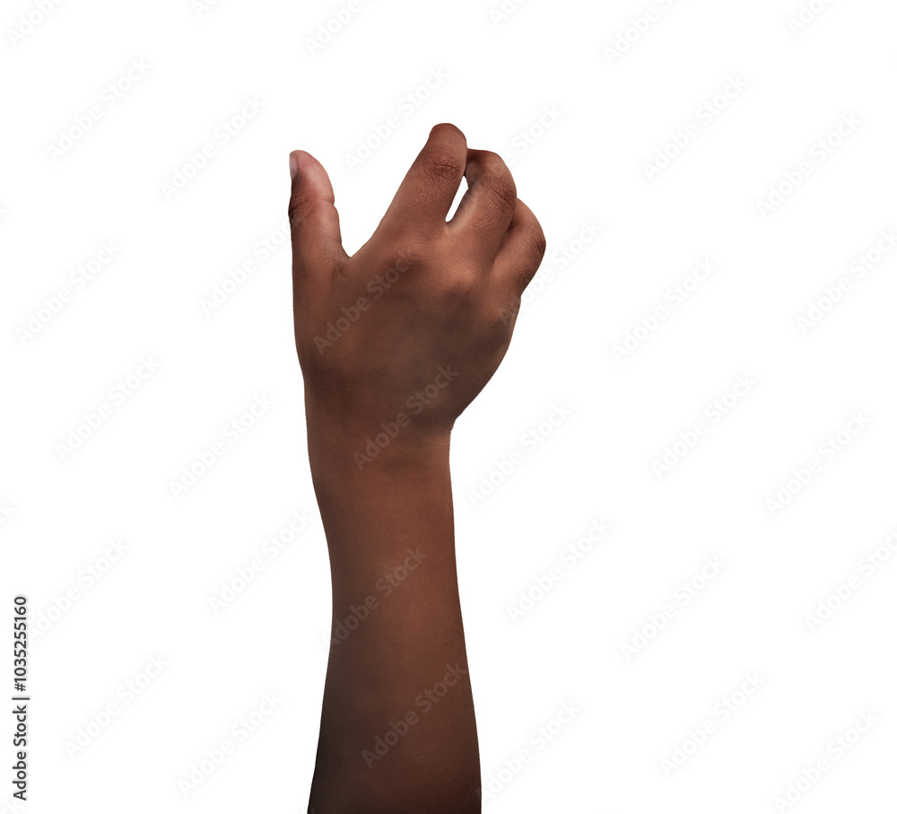 © cunaplus - Child hand holding some like a blank object isolated on a white background © cunaplus - Child hand holding some like a blank object isolated on a white background