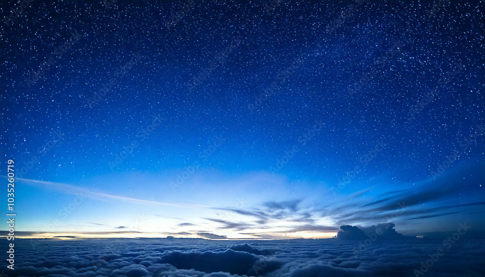 Fototapeta premium beautiful blue sky at night