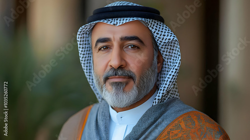Middle Eastern Man with Tra...