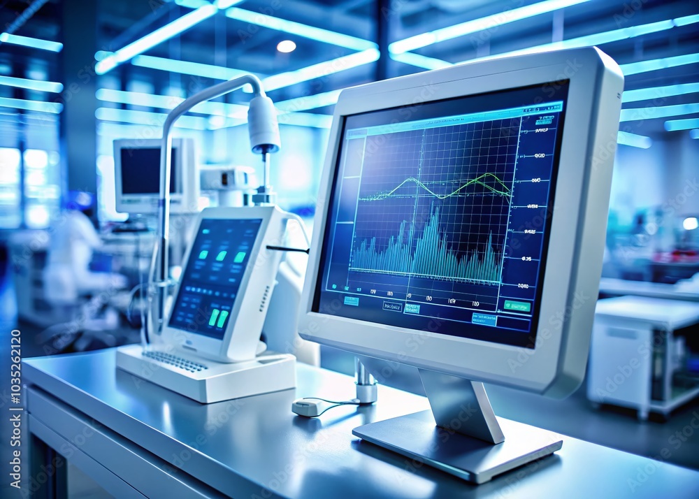 Advanced Medical Device Monitor in State-of-the-Art Healthcare Laboratory Setting Advanced Medical Device Monitor in State-of-the-Art Healthcare Laboratory Setting