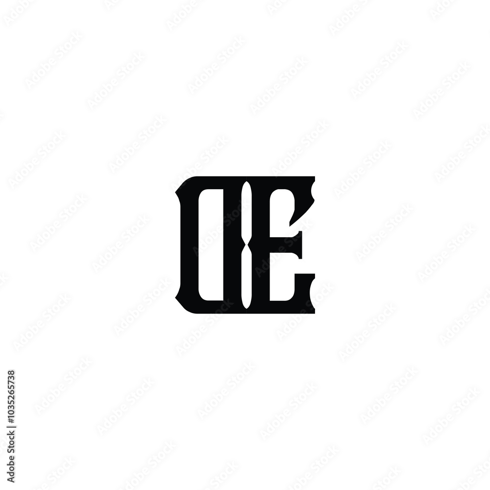 DE monogram logo design letter text name symbol monochrome logotype alphabet character simple logo DE monogram logo design letter text name symbol monochrome logotype alphabet character simple logo