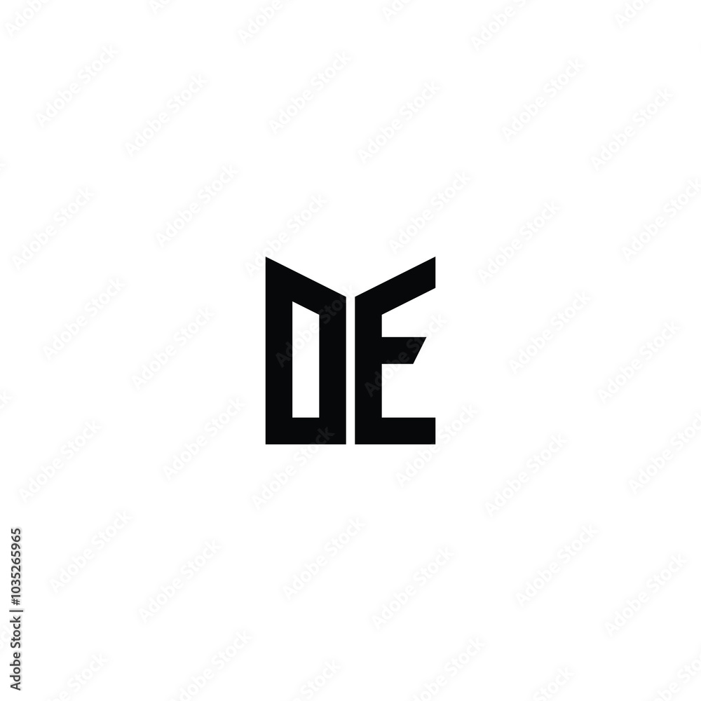 DE monogram logo design letter text name symbol monochrome logotype alphabet character simple logo DE monogram logo design letter text name symbol monochrome logotype alphabet character simple logo