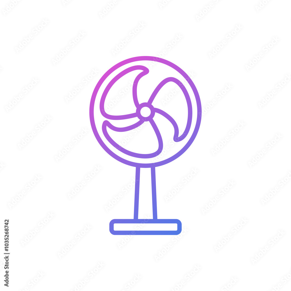 flat design fan vector icon flat design fan vector icon