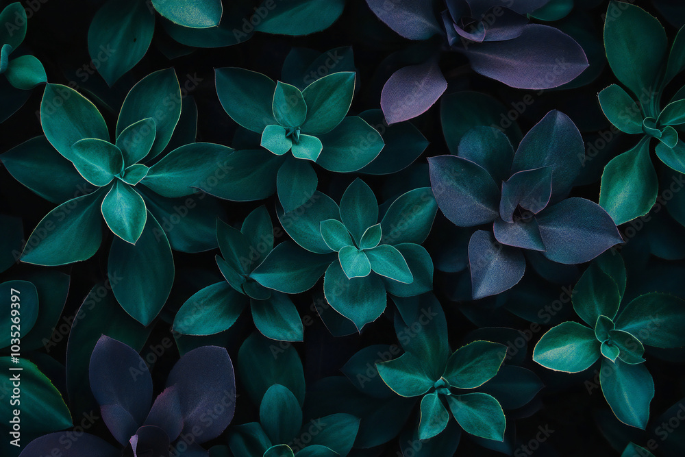 Close-Up of Colorful Succulent Plants