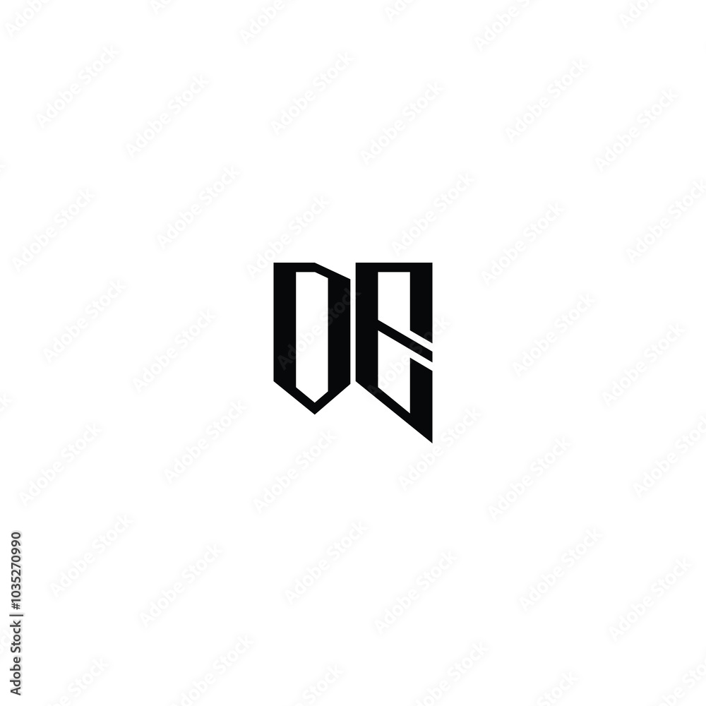 DE monogram logo design letter text name symbol monochrome logotype alphabet character simple logo DE monogram logo design letter text name symbol monochrome logotype alphabet character simple logo
