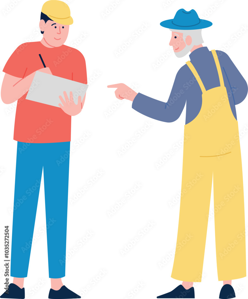 Man write errands list for senior. Elderly support Man write errands list for senior. Elderly support