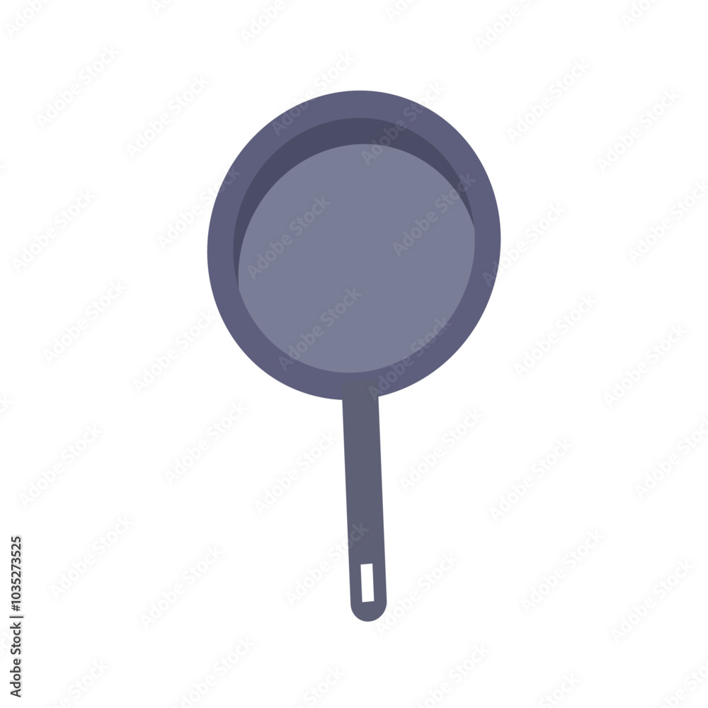 Home cooking cookware frypan flat design Home cooking cookware frypan flat design