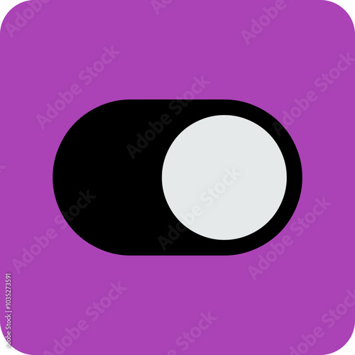 Abstract colorful flat icon design for toggle switcher mobile application - UI  design
