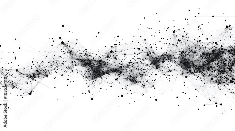 Geometric abstract background with connected dots and lines. Molecular structure and communication. Digital technology background and network connection. Geometric abstract background with connected dots and lines. Molecular structure and communication. Digital technology background and network connection.