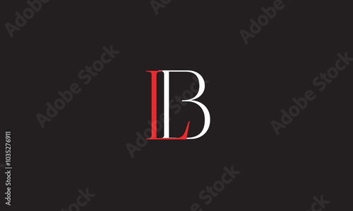 LB, BL, L, B Abstract Letters Logo Monogram	