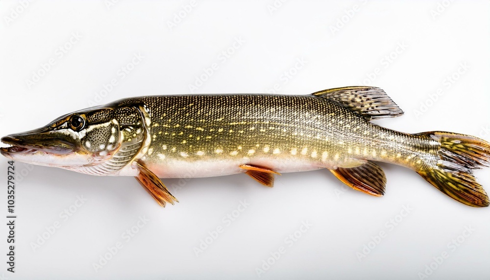 Naklejka premium Pike on White