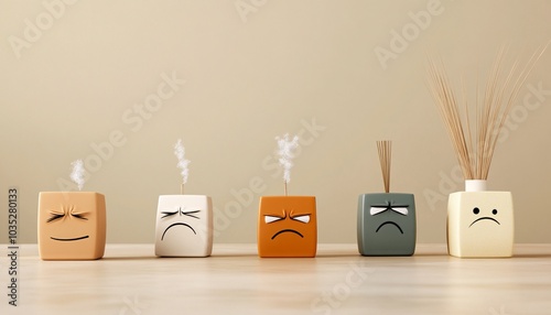Facial Expressions Reacting to Emotions