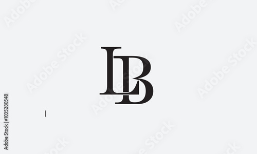 LB, BL, L, B Abstract Letters Logo Monogram	