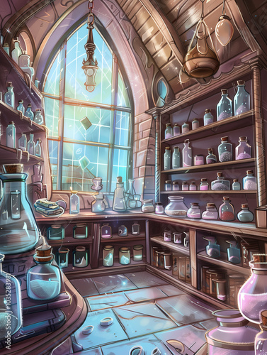 Alchemist Room Game Background photo