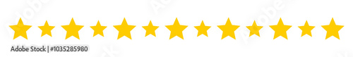 Stars Christmas long border pattern. PNG illustration on transparent background.