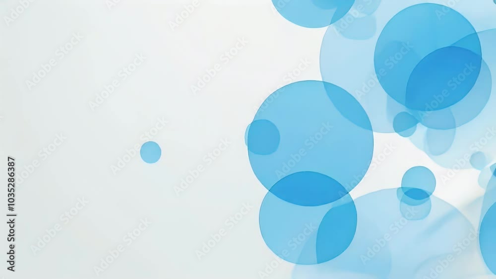 Abstract Blue Circle Background Animation for Videos, Presentations, and Websites