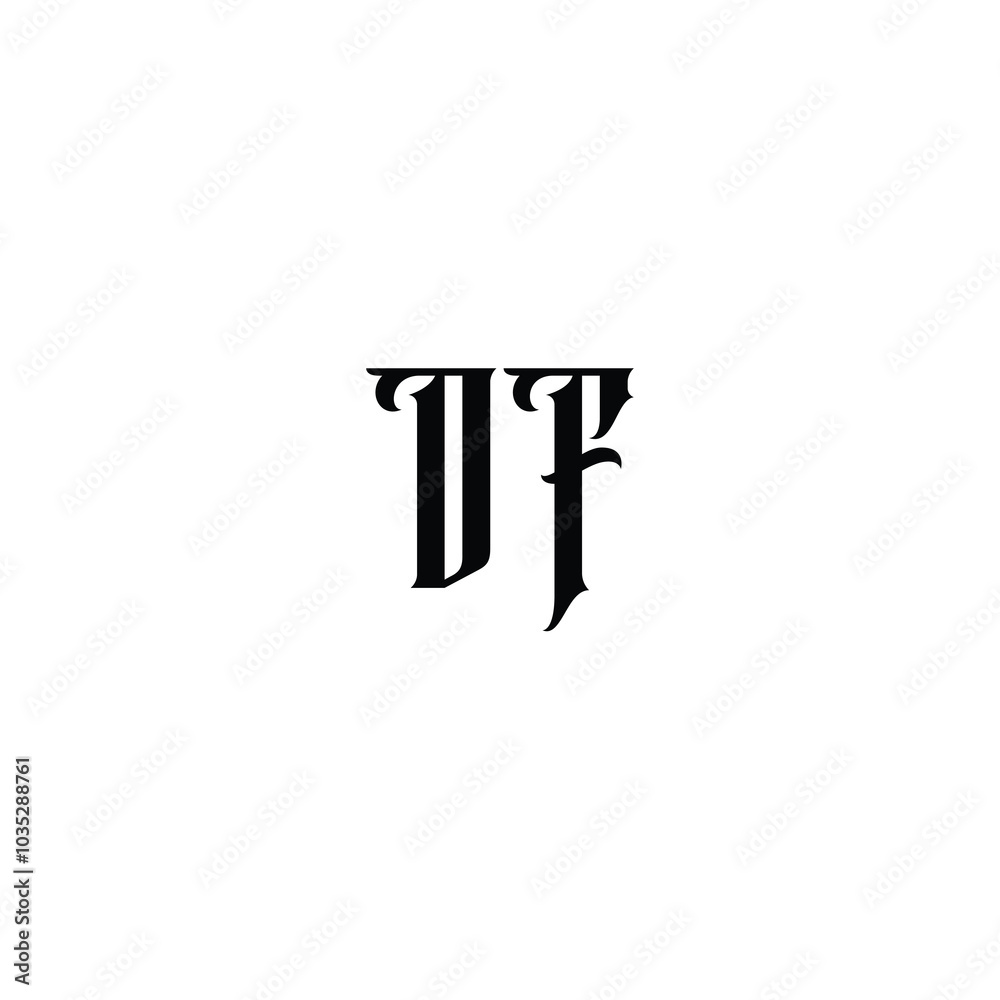 DF monogram logo design letter text name symbol monochrome logotype alphabet character simple logo DF monogram logo design letter text name symbol monochrome logotype alphabet character simple logo