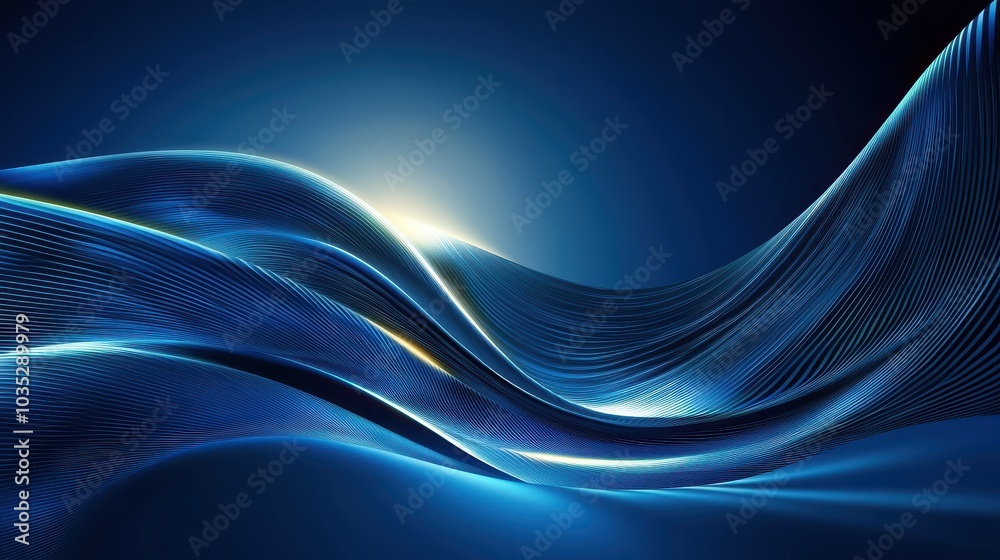 A luxurious dark blue background with subtle texture and glowing light effects, perfect for high-end or tech themes A luxurious dark blue background with subtle texture and glowing light effects, perfect for high-end or tech themes