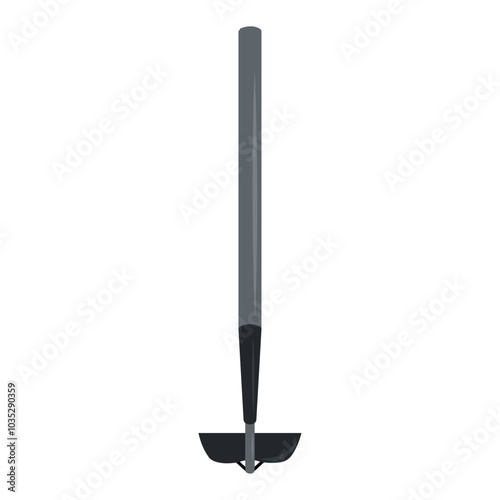 Hoe. Gardening tool. Soil tillage tool.