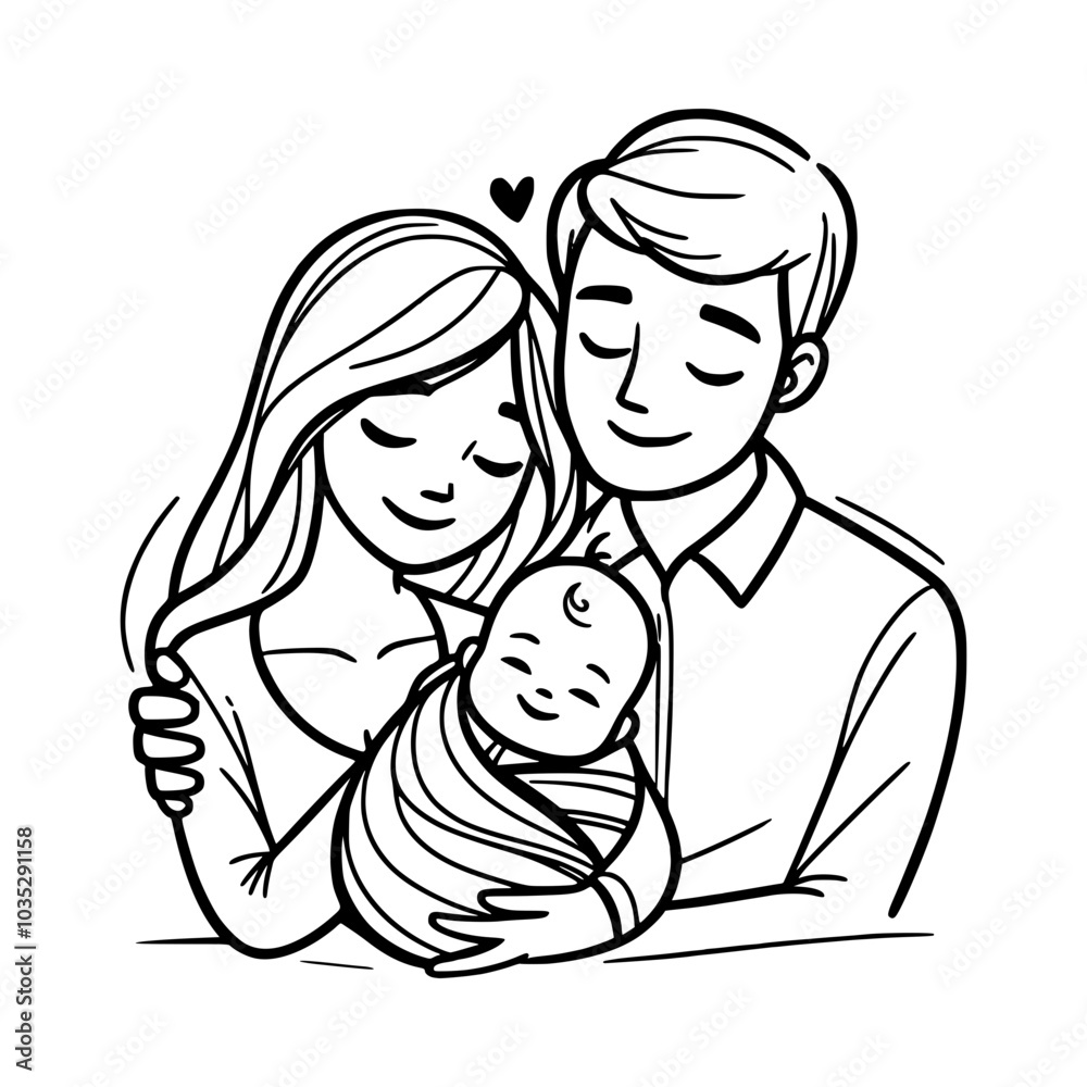 Dad Mom And Little Baby Dad Mom And Little Baby