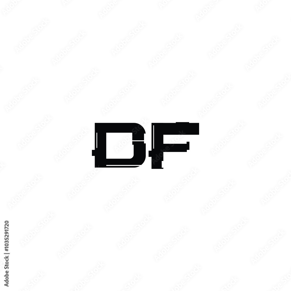 DF monogram logo design letter text name symbol monochrome logotype alphabet character simple logo DF monogram logo design letter text name symbol monochrome logotype alphabet character simple logo