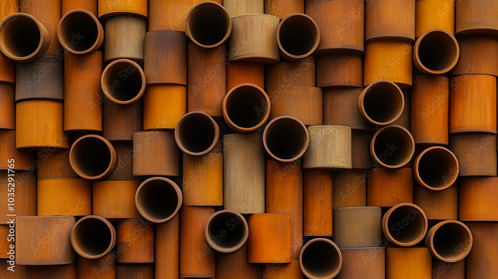 stack of pipes stack of pipes