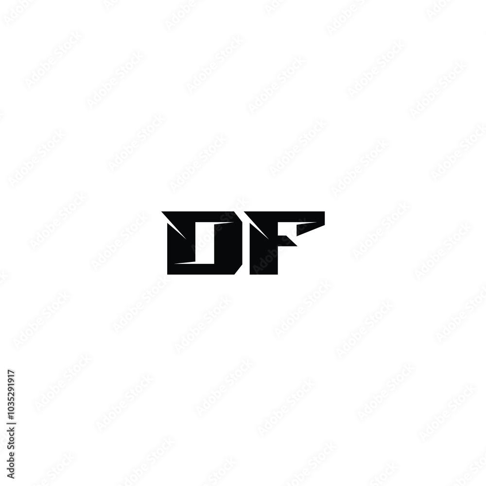 DF monogram logo design letter text name symbol monochrome logotype alphabet character simple logo DF monogram logo design letter text name symbol monochrome logotype alphabet character simple logo