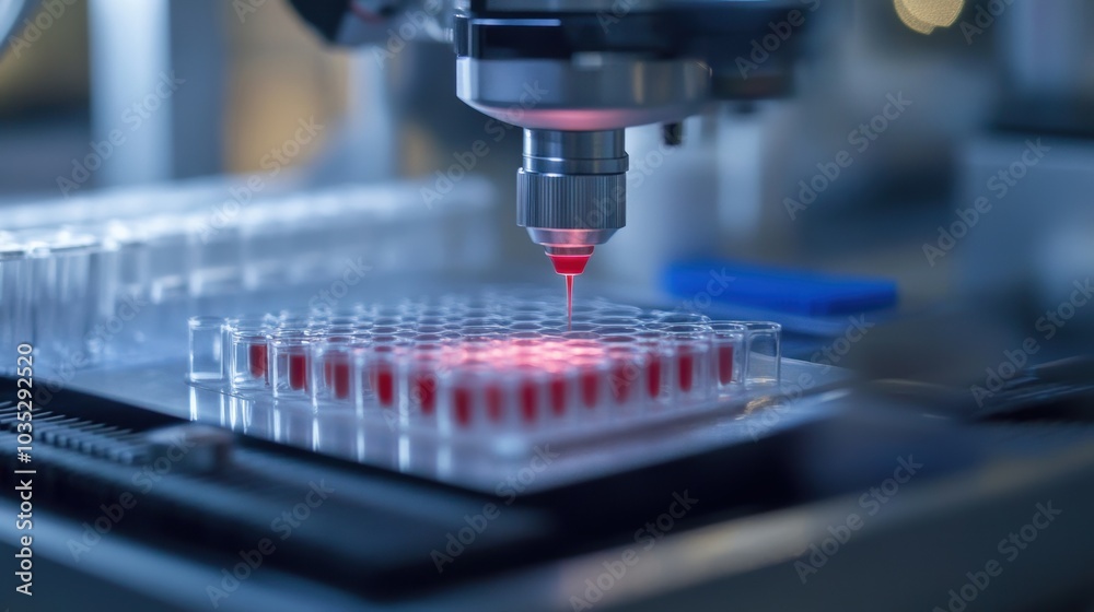 Bioengineered tissues, artificial skin or muscle being created, biolab technology, high-tech medical environment Bioengineered tissues, artificial skin or muscle being created, biolab technology, high-tech medical environment