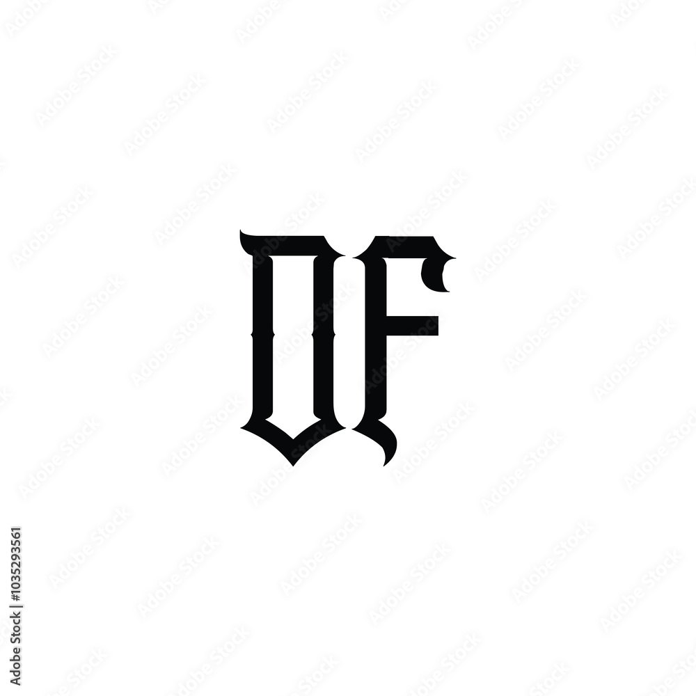 DF monogram logo design letter text name symbol monochrome logotype alphabet character simple logo DF monogram logo design letter text name symbol monochrome logotype alphabet character simple logo