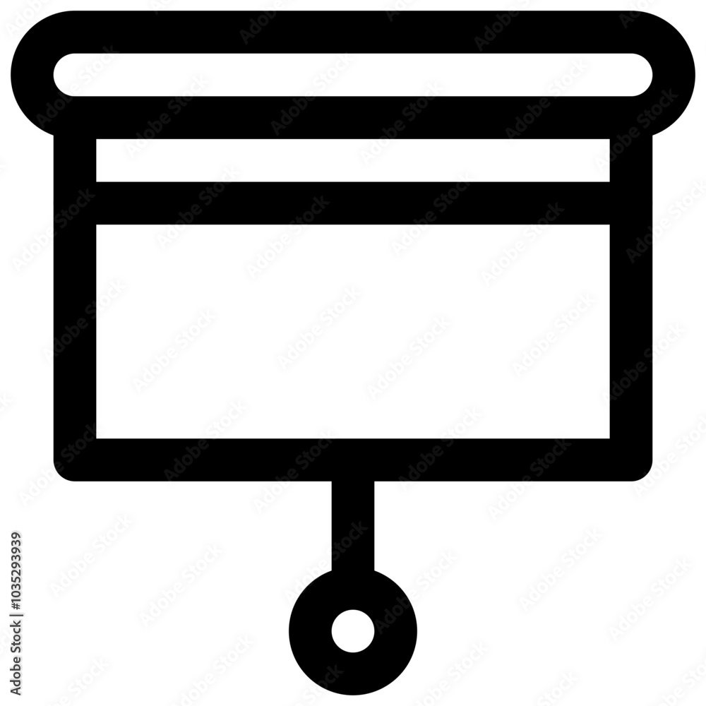 Presentation. Editable stroke vector icon.