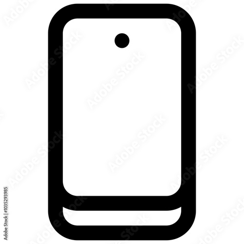 Smartphone. Editable stroke vector icon.