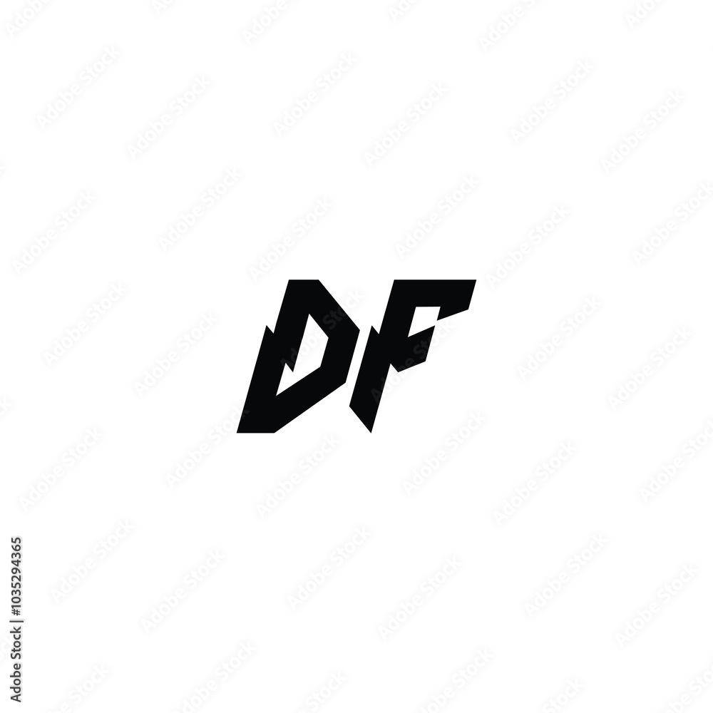 DF monogram logo design letter text name symbol monochrome logotype alphabet character simple logo DF monogram logo design letter text name symbol monochrome logotype alphabet character simple logo