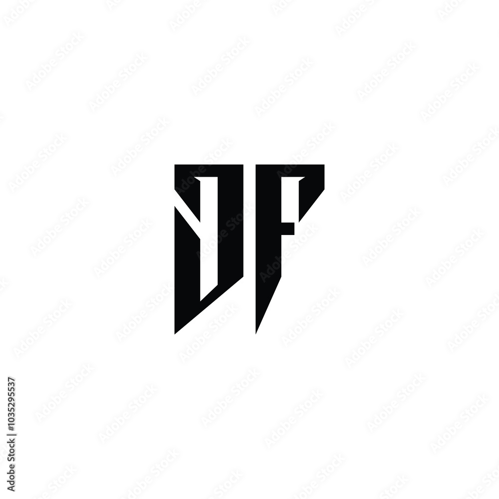 DF monogram logo design letter text name symbol monochrome logotype alphabet character simple logo DF monogram logo design letter text name symbol monochrome logotype alphabet character simple logo