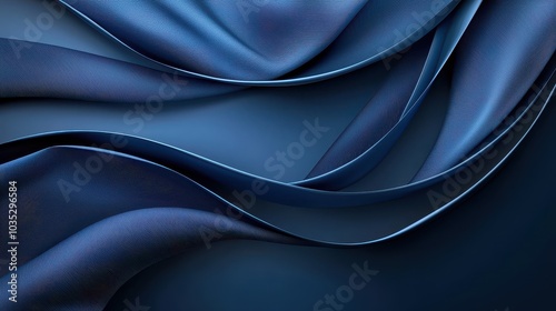 A sleek, dark blue background with smooth gradients, fading from navy blue to black, perfect for modern, elegant designs