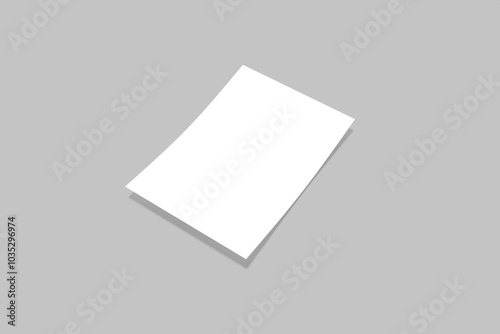 A4 Flyer Blank Mockup